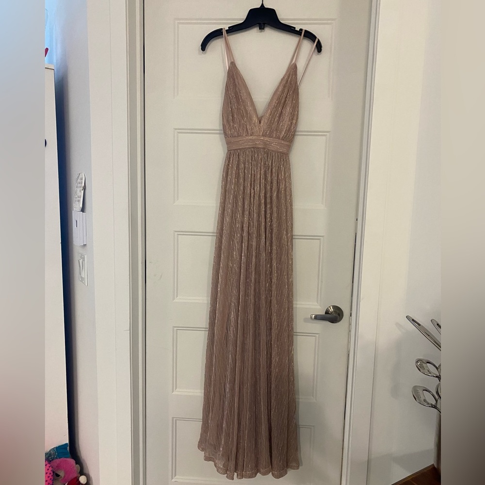 Long dress champagne